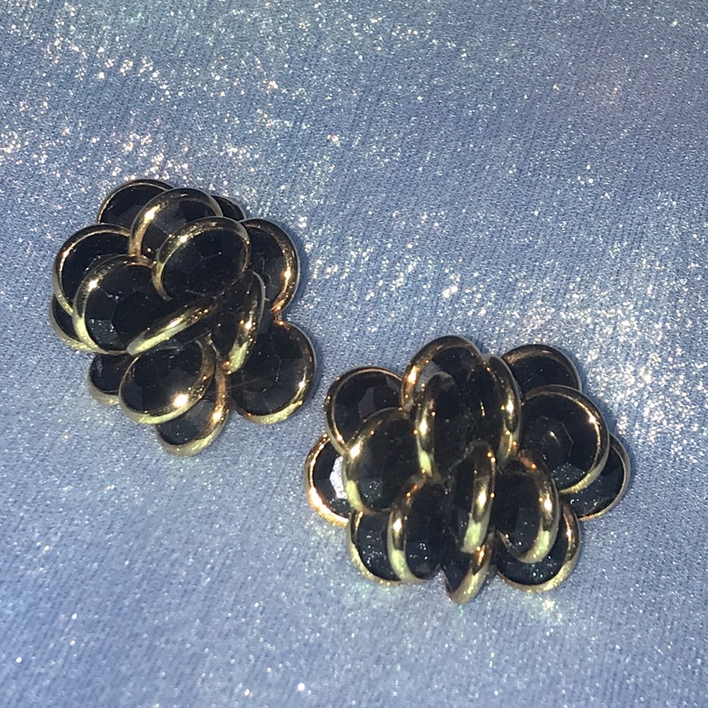Rare Vintage Swarovski Crystal Cluster Earrings